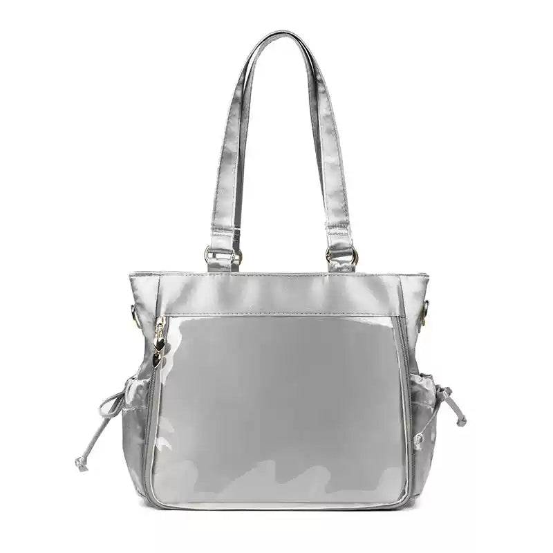Large Capacity Ita Bag Satin Shoulder Bag Commute Tote Bag 41162:699750