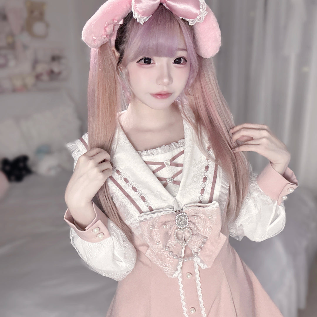 Sailor Collar Ryousangata Set Up, Lace Sleeves 43785:785567