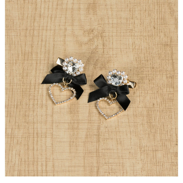 Jirai Kei Mini Hair Clips, Bow and Pompom Styles 44464:816482