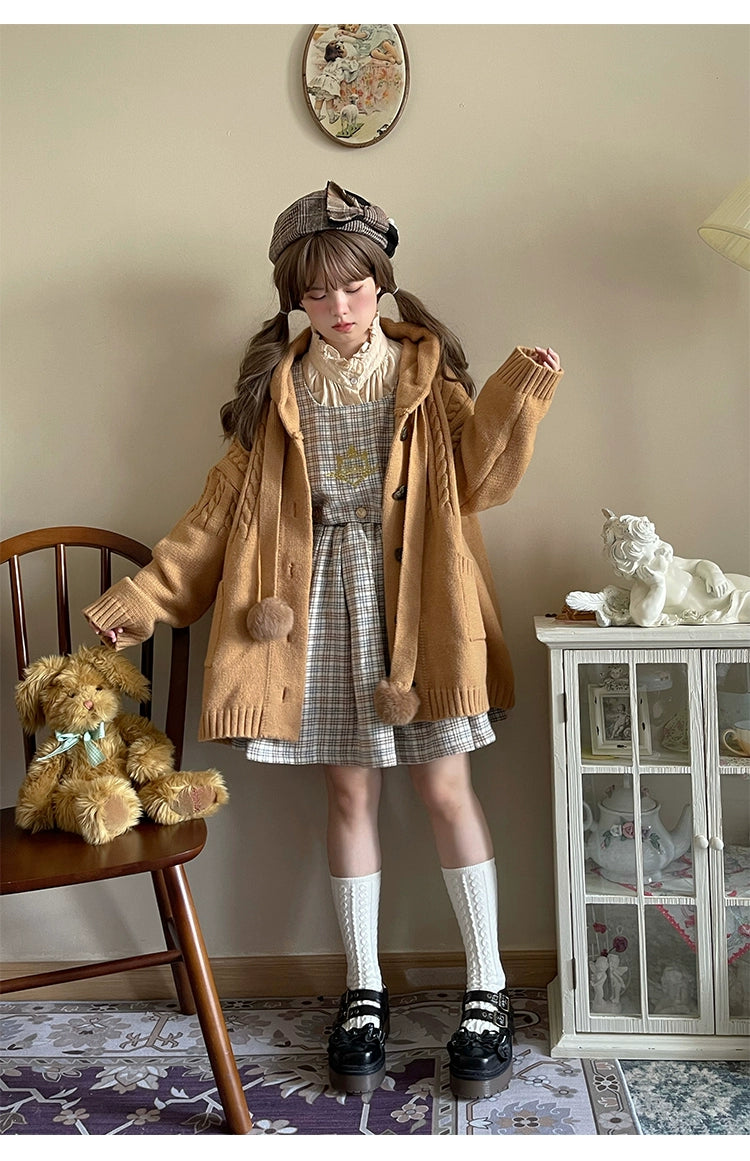 Kawaii Oversized Cardigan Sweater Coat Multicolor 22652:345790