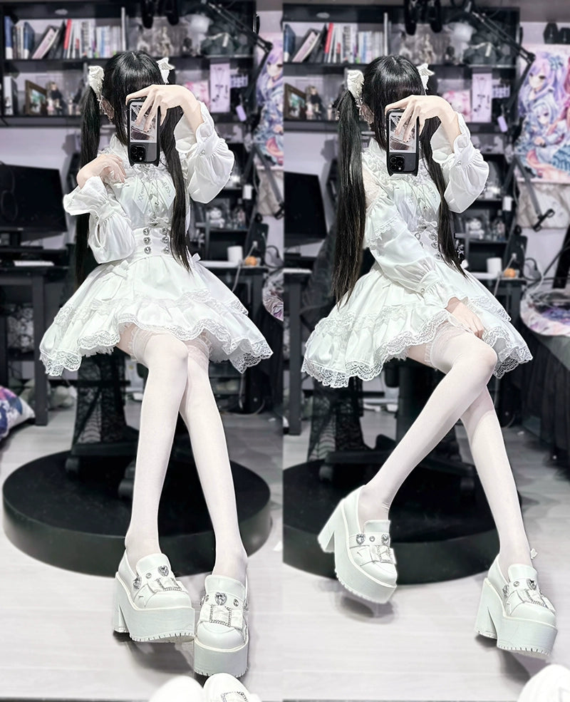 Jirai Kei Shoes Subculture Platform Shoes 35270:490578