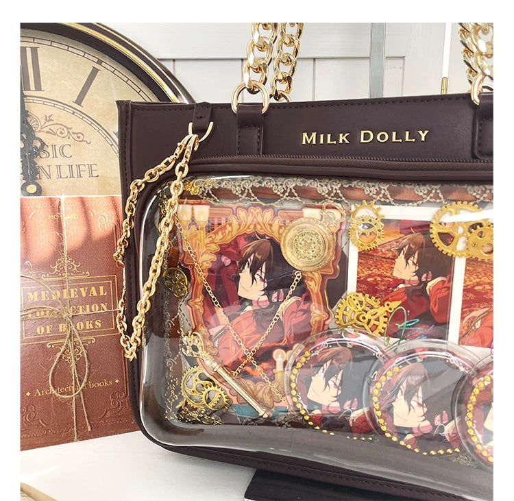 Large Capacity Ita Bag, Checkered Background 43233:779429