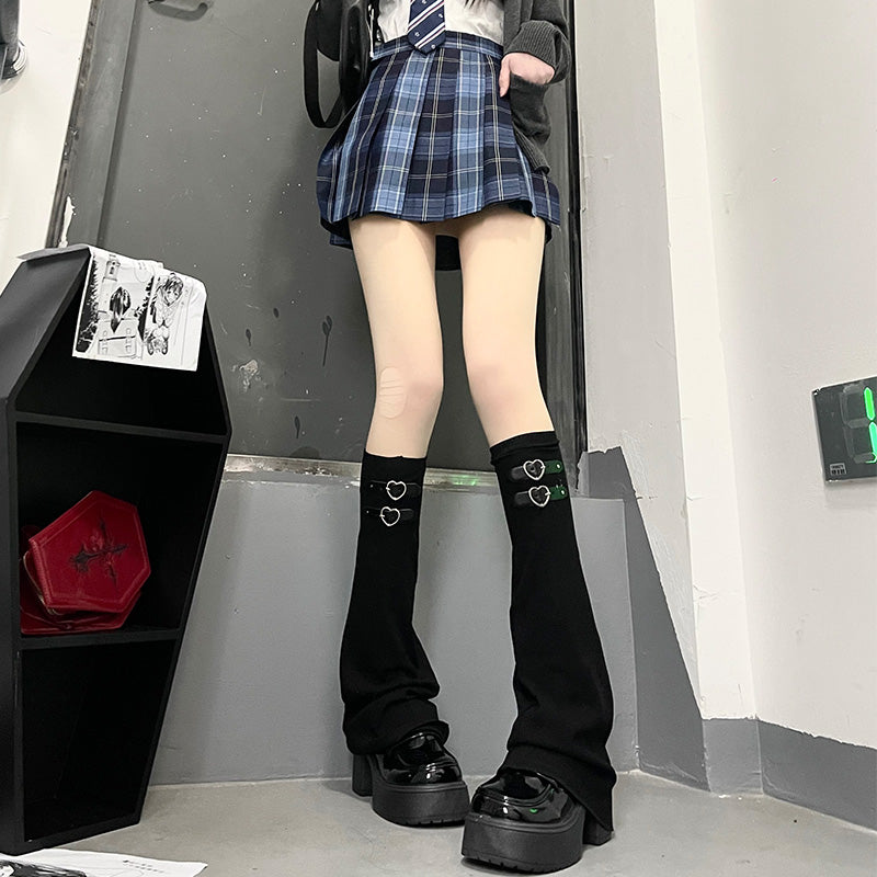 Harajuku Fashion Love Leather Buckles Socks Multicolor 28964:339532 28964:339532