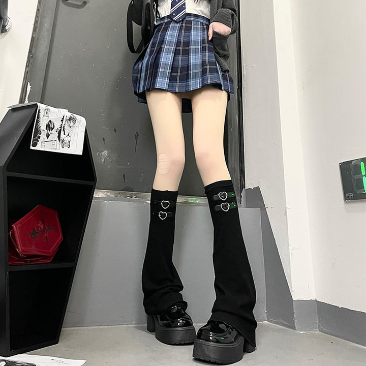 Harajuku Fashion Love Leather Buckles Socks Multicolor 28964:339532 28964:339532