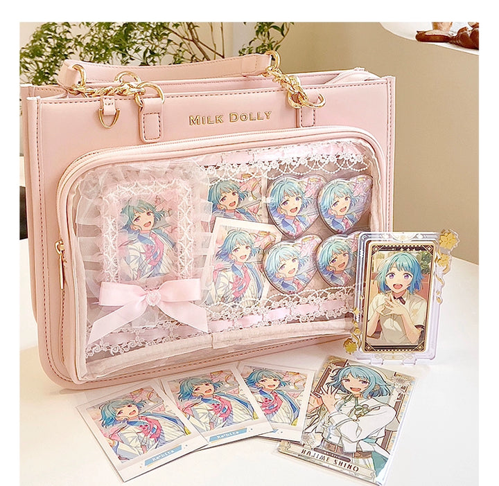 Large Capacity Ita Bag, Checkered Background 43233:779414