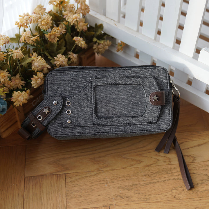 Gyaru Ita Bag Brick-like Crossbody Bag Motorcycle Handle Bag 41756:712992
