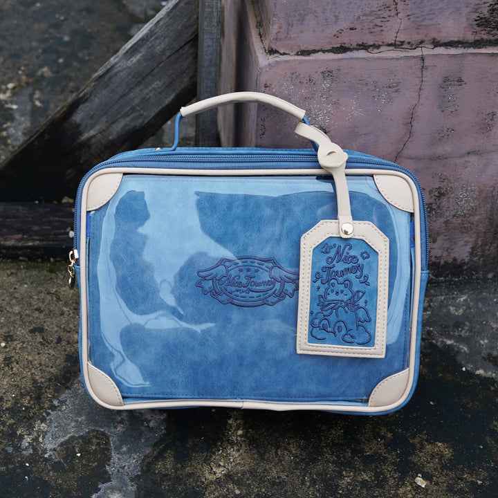 Kawaii Ita Bag Crossbody Shoulder Bag Vintage Square Bag (Blue) 35278:491584