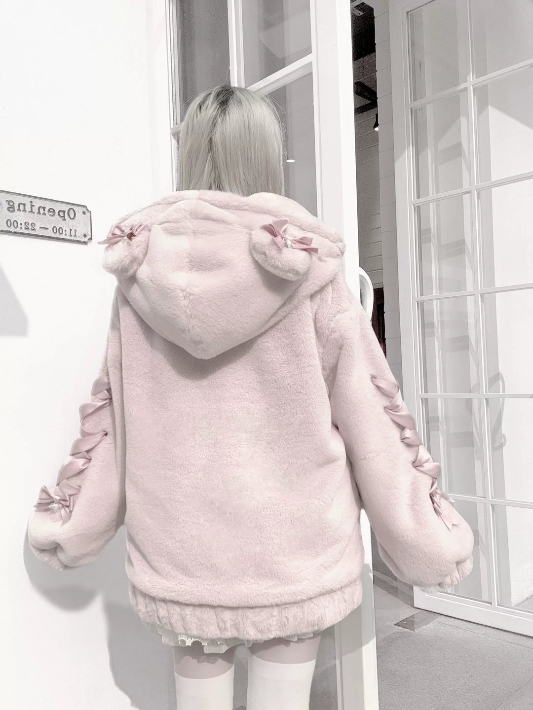Ryousangata Style Winter Coat, Bear Ear Hood 44414:807517