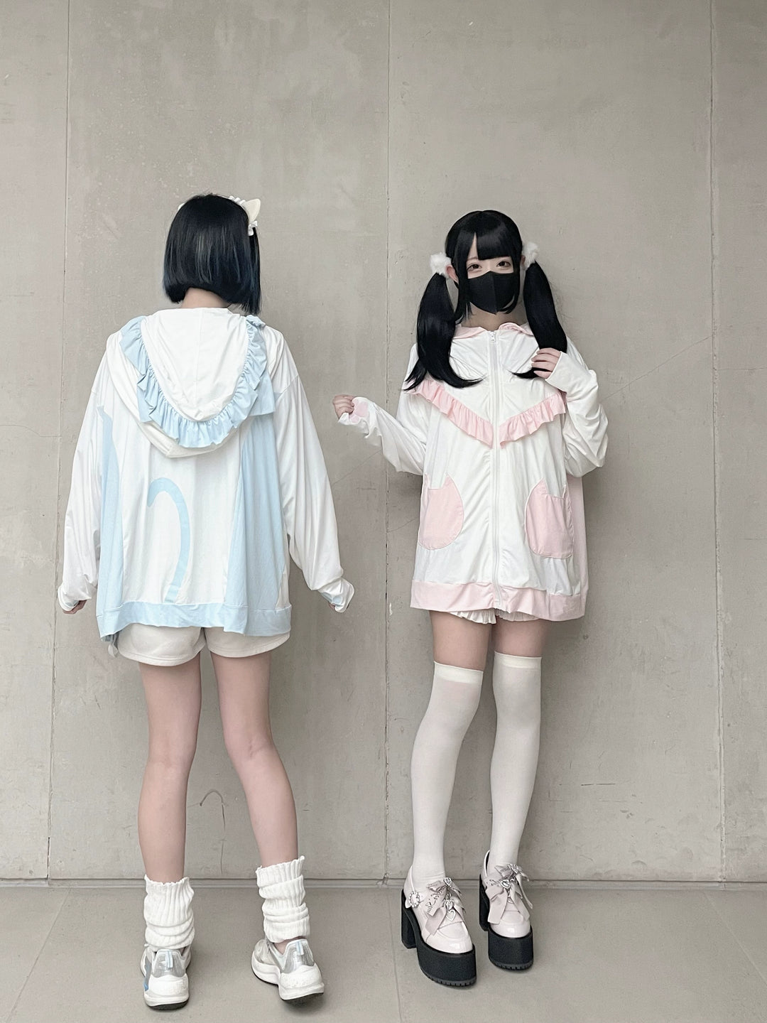 UPF50+ Tenshi Kaiwai Hooded Sunscreen Shirt With Cat Ear 37698:570760