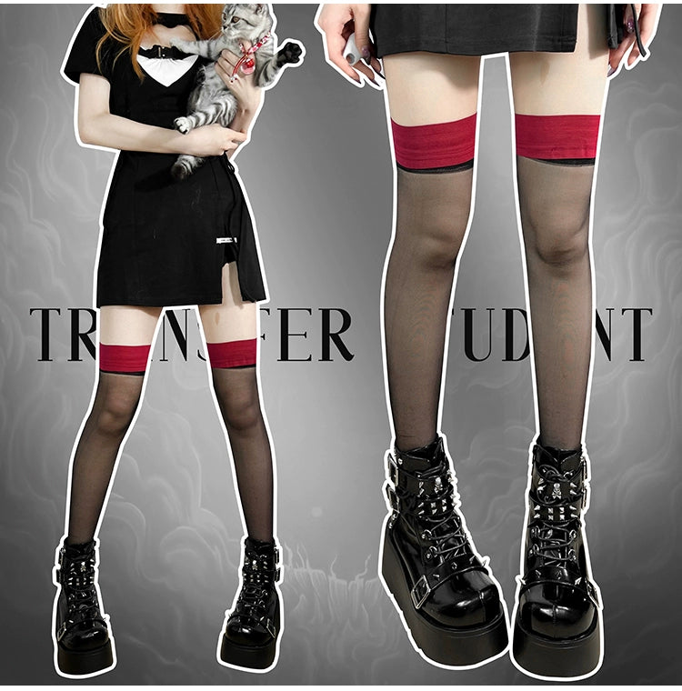 Punk Platform Shoes Gyaru Fashion Combat Boots 29704:368178