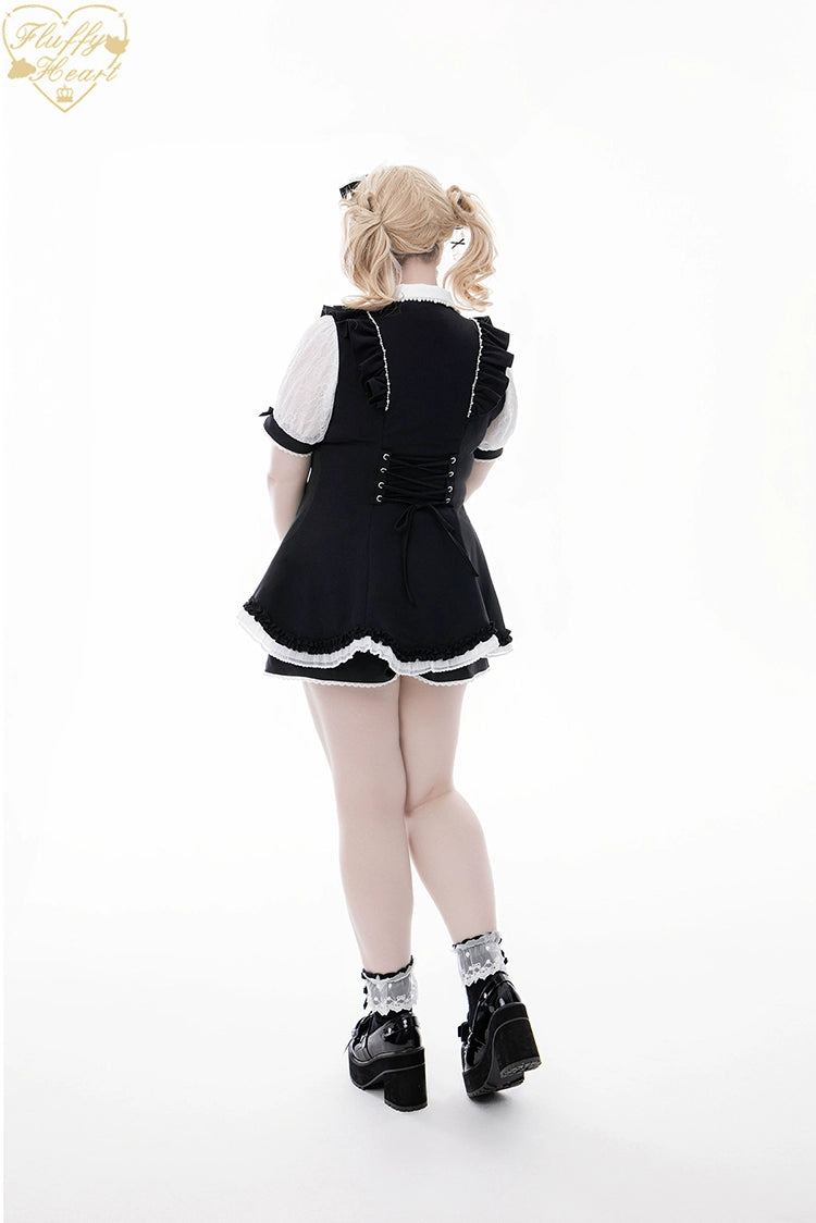 Lace-Sleeved Ryousangata Set Up, Large Bow Brooch 43448:776996
