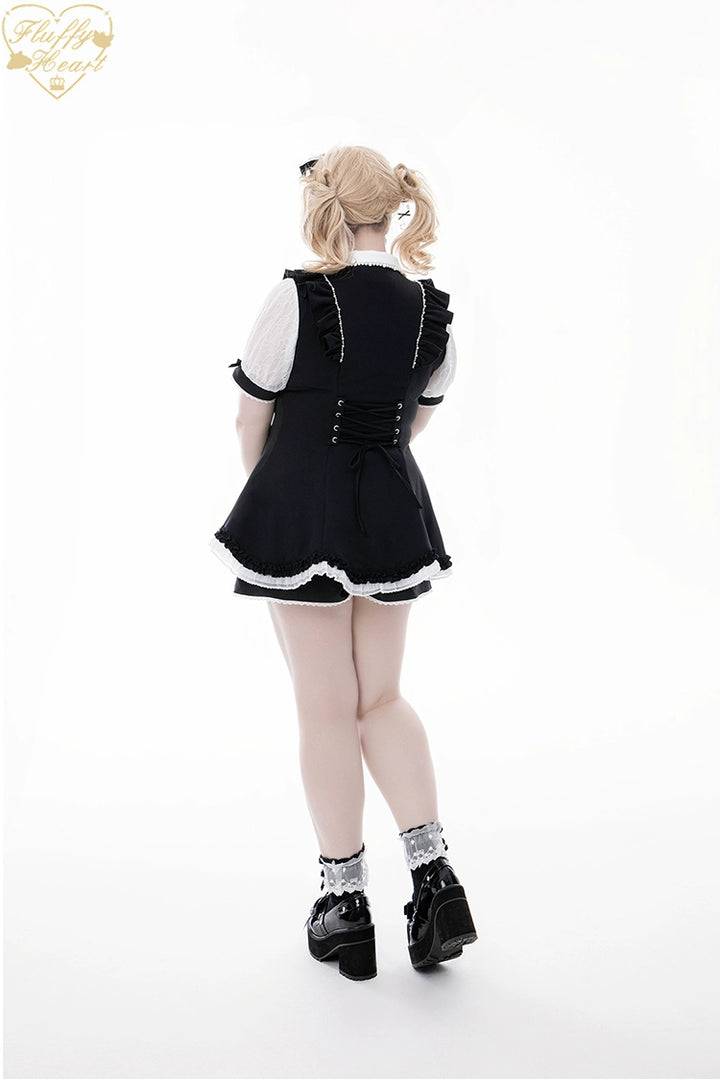 Lace-Sleeved Ryousangata Set Up, Large Bow Brooch 43448:776996