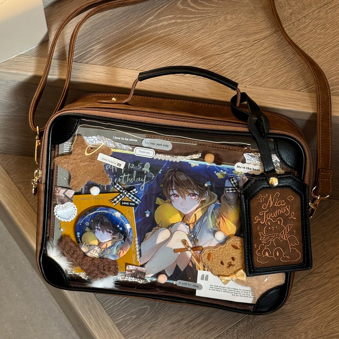 Kawaii Ita Bag Crossbody Shoulder Bag Vintage Square Bag 35278:491596