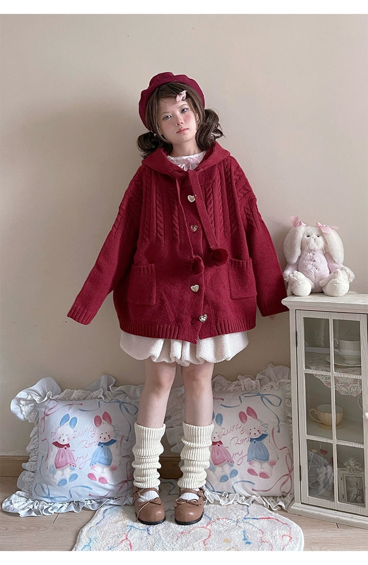 Kawaii Oversized Cardigan Sweater Coat Multicolor 22652:345542