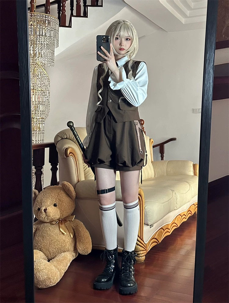 Vintage Ouji Lolita Outfit, Detective-Inspired 42714:782971