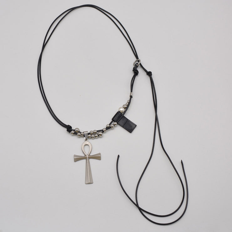 Y2K Necklace Gothic Punk Jewelry Cross Pendant Alloy Chain 42683:749491