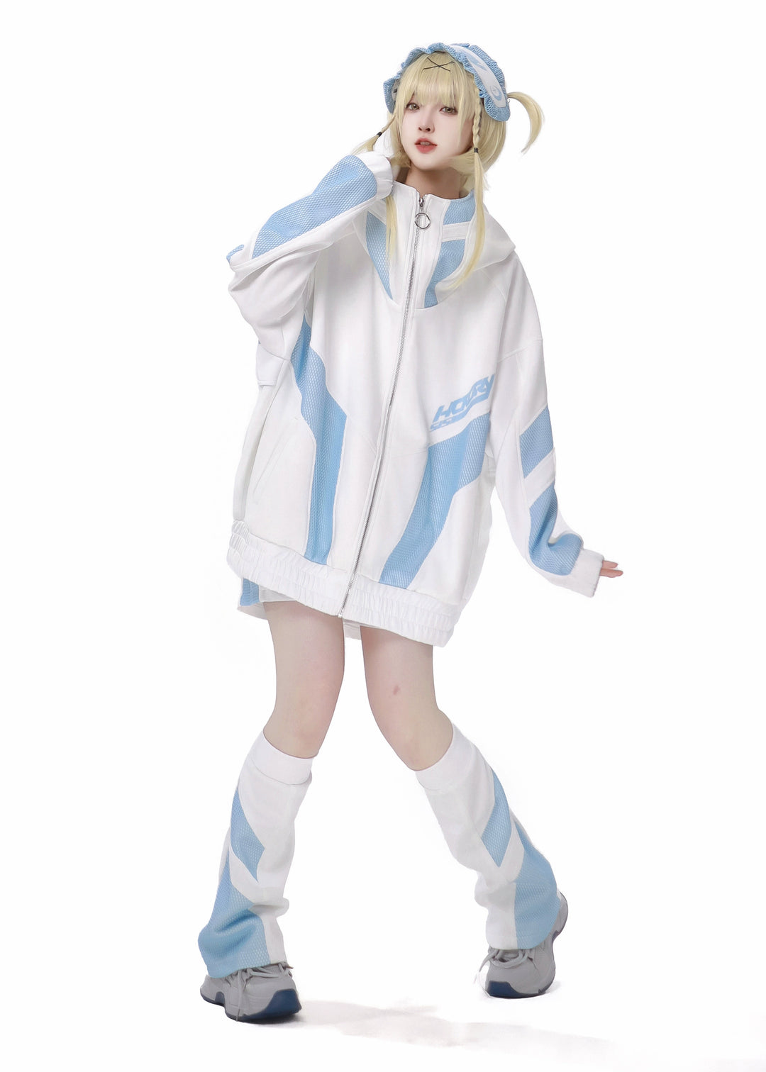 Tenshi Kaiwai Hooded Sportwear Coat Set 34494:466738