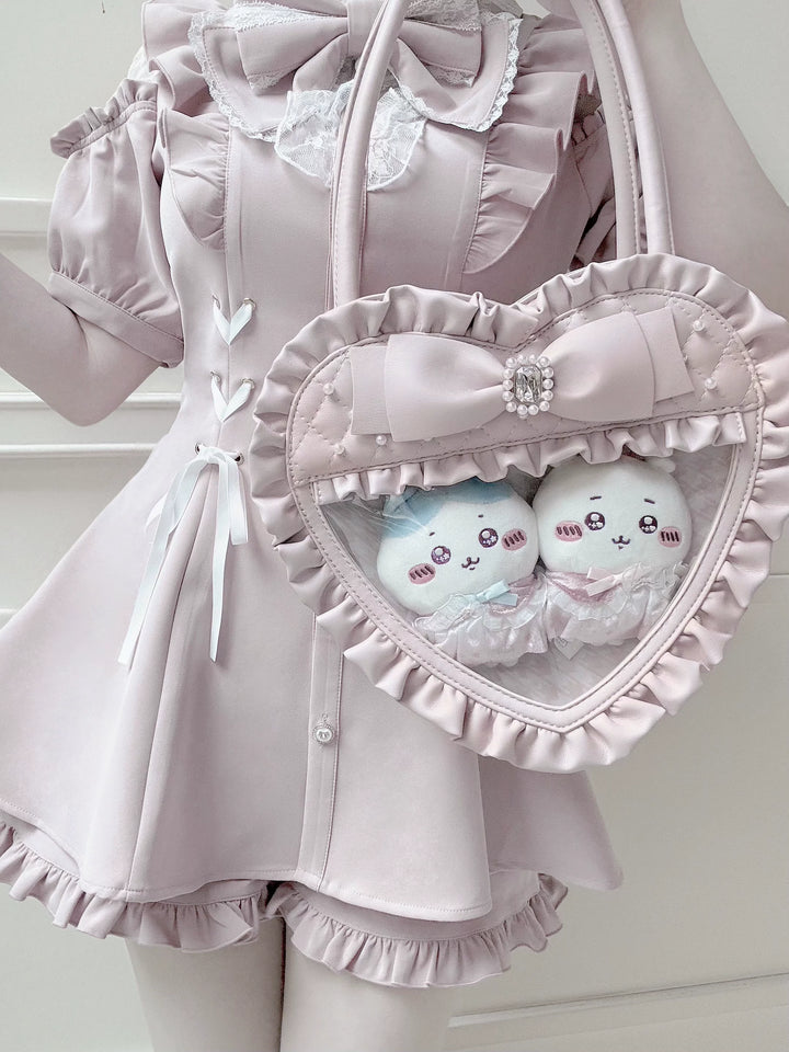 Jirai Kei Heart-shaped Itabag, Detachable Pinning Board 44774:824818