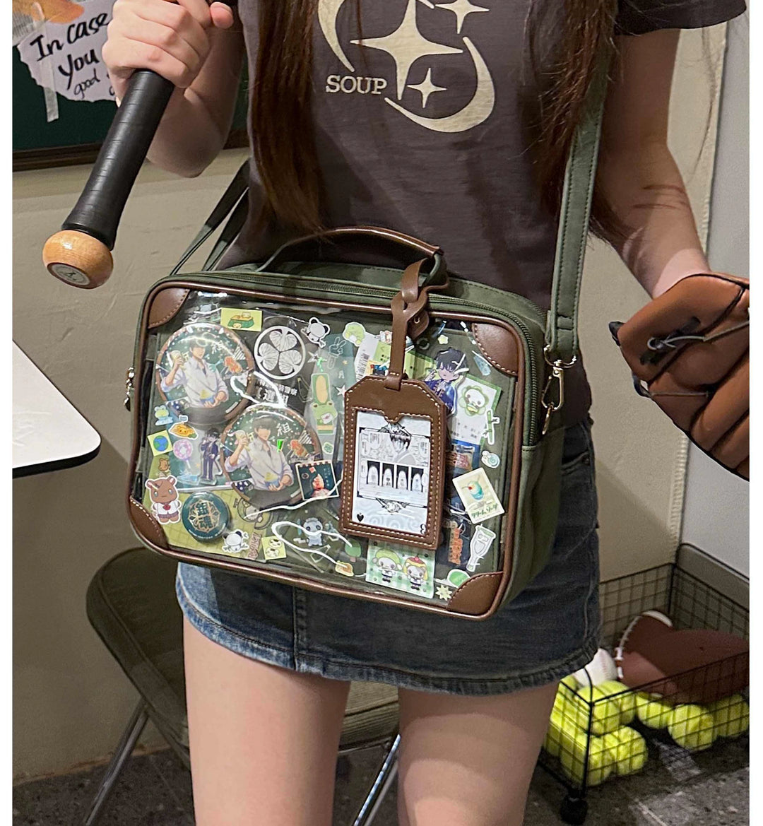 Kawaii Ita Bag Crossbody Shoulder Bag Vintage Square Bag 35278:491570