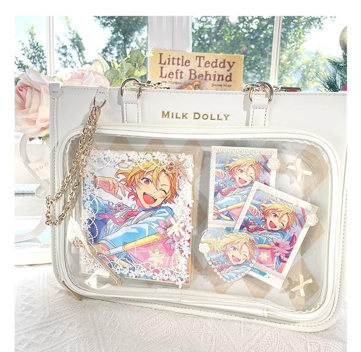 Large Capacity Ita Bag, Checkered Background 43233:779406