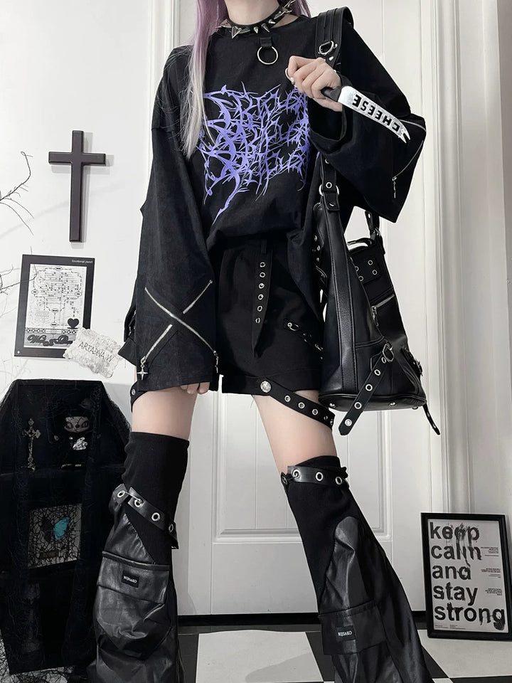 Subculture Long-Sleeved T-shirt, Tie-dye Style Available 44562:816048