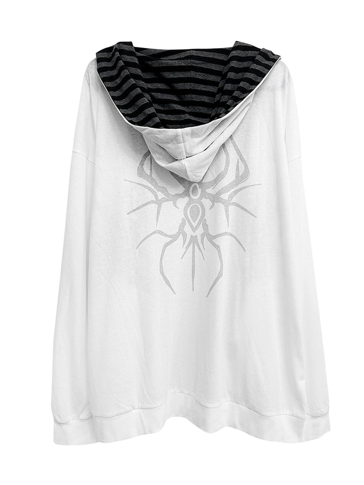 Cotton Jirai Kei Jacket, Hooded Summer Outerwear 43224:771640