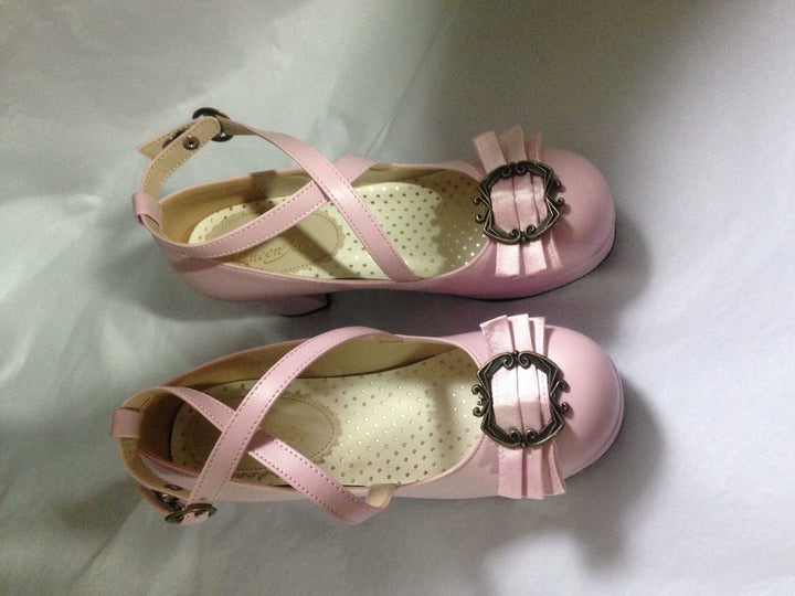 Lolita Shoes Mori Kei High Heels Shoes Multicolor (34 35 36 37 38 39 40 / Pink) 28952:341420