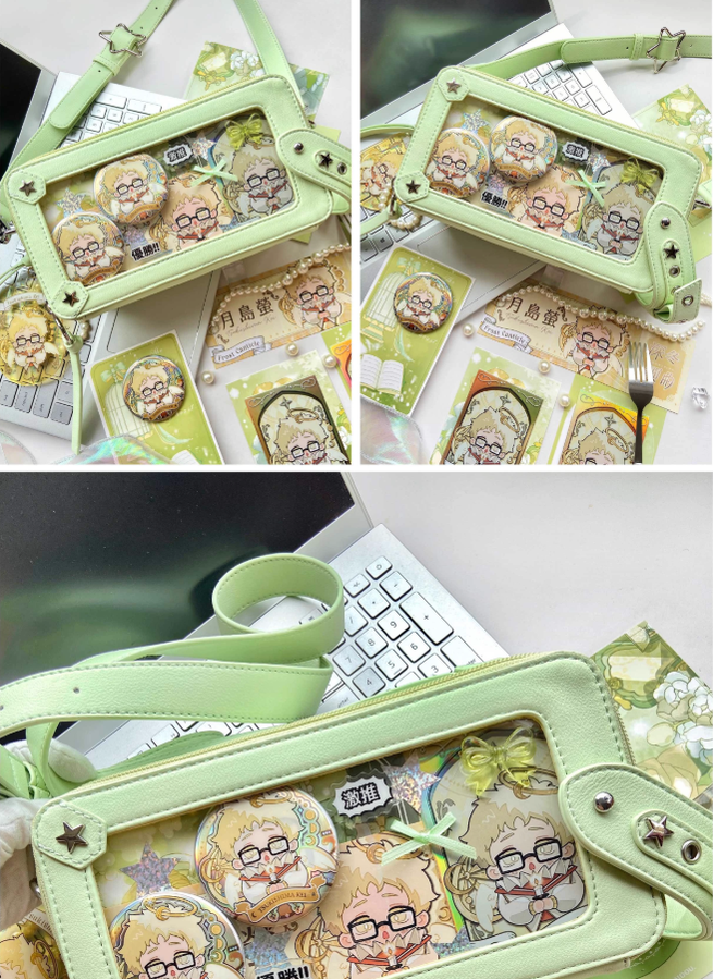 Gyaru Ita Bag Brick-like Crossbody Bag Motorcycle Handle Bag 41756:719620