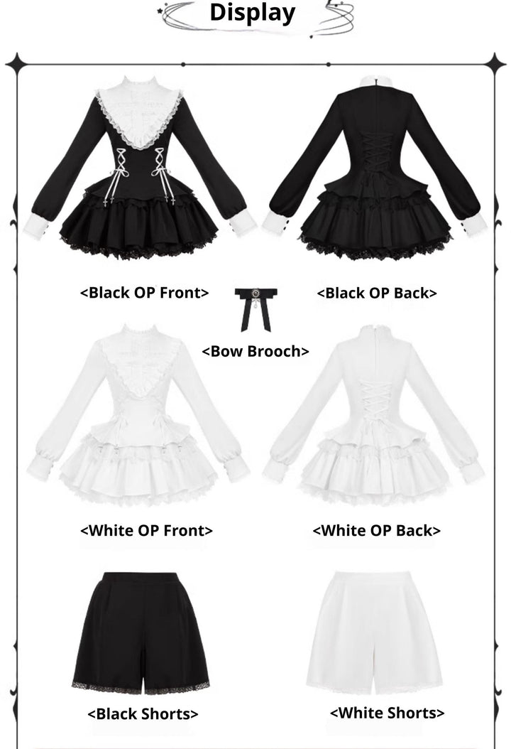 Ruffle Jirai Kei Dress | Shorts | Plush Doll Bag Each Sold Separately 42490:743510