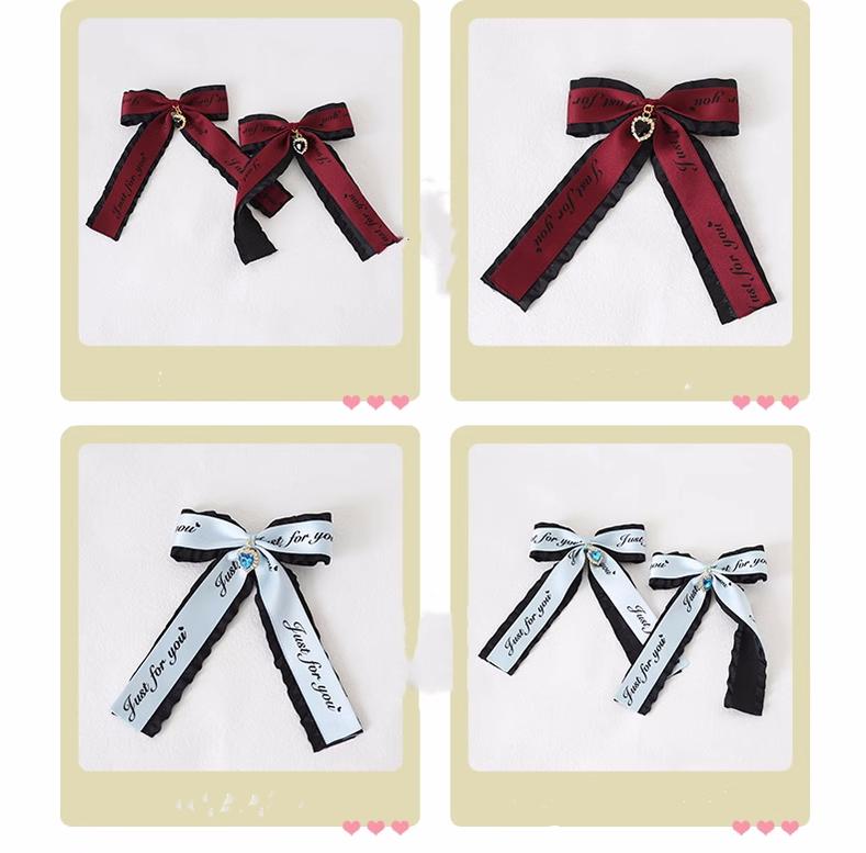Jirai Kei Headwear Ryousangata Bow Hair Clip Multicolor 22544:333186