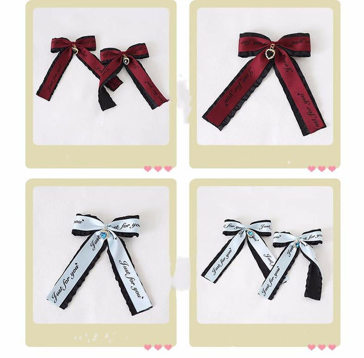 Jirai Kei Headwear Ryousangata Bow Hair Clip Multicolor 22544:333186