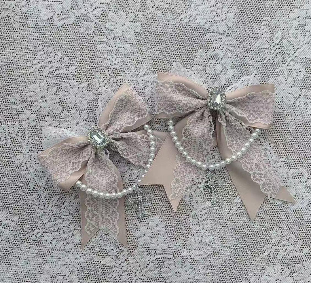 Jirai Kei Lace Shawl Dress Set, Detachable Tie (M) / L M S) 45193:840977