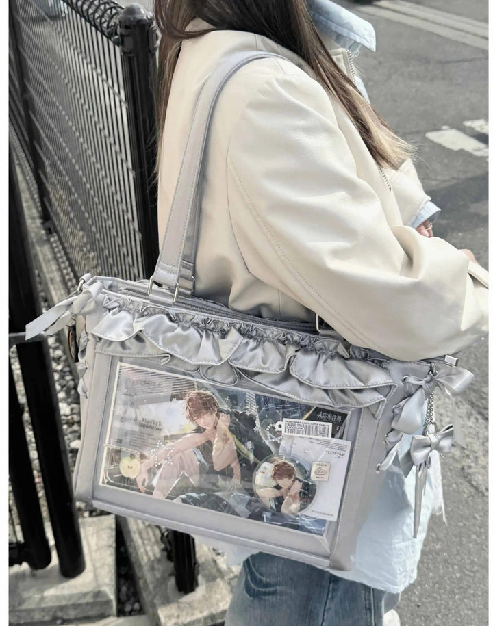 Large Capacity Satin Lolita Ita Bag Handle/Crossbody Strap 43100:767139