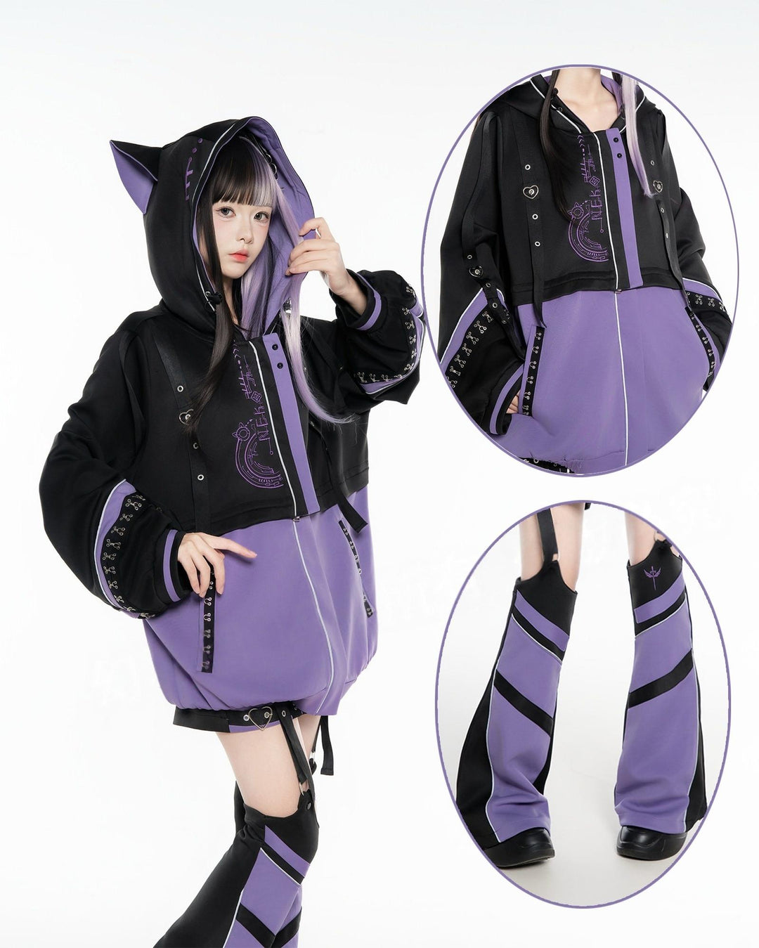 Tenshi Kaiwai Techwear Jacket and Shorts Set (L M) 44426:810756