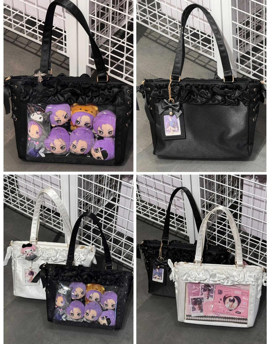 Large Capacity Satin Lolita Ita Bag Handle/Crossbody Strap 43100:767130