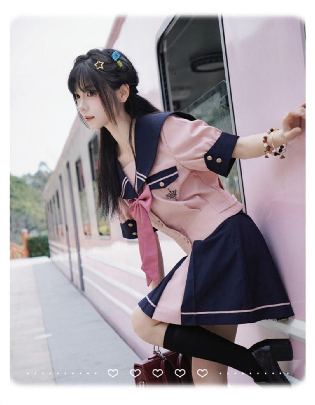 JK Uniforms with Short/Long Sleeved Shirt + Short/Mid-Length Skirt 43026:763216