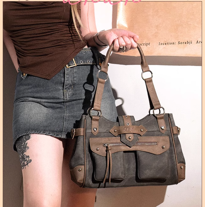 Punk Ita Bag Single Shoulder Bag Cool Office Worker Crossbody 37056:546466