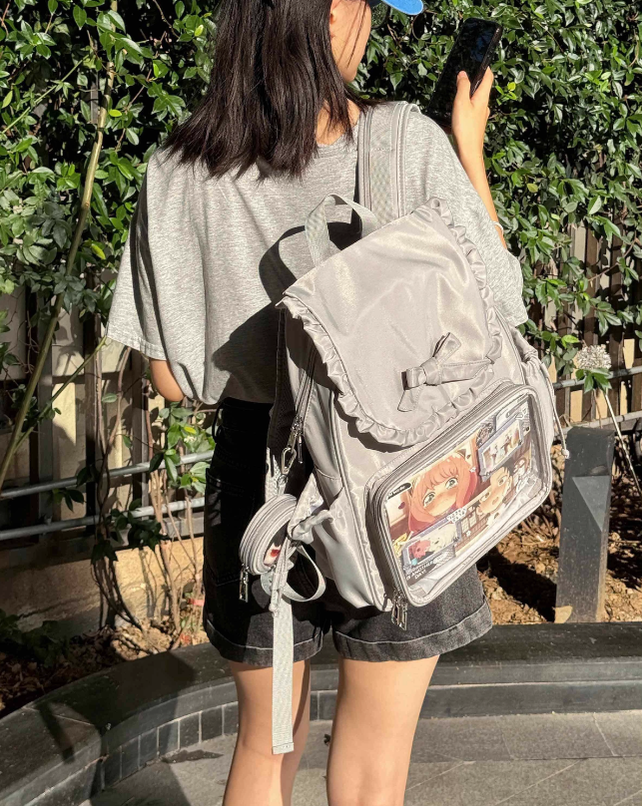 Kawaii Ita Bag Dual-Shoulder Backpack Bunny Ear Bag 40110:670694