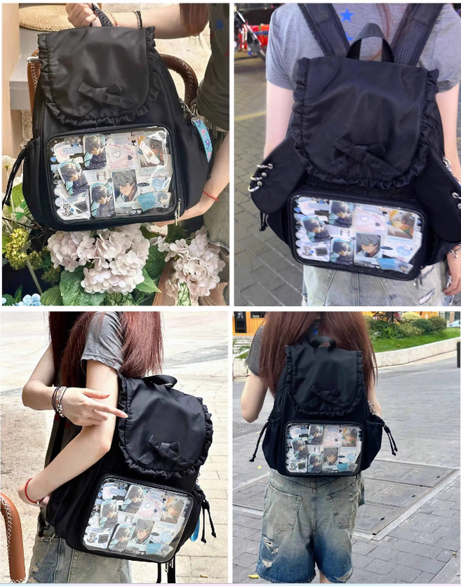 Kawaii Ita Bag Dual-Shoulder Backpack Bunny Ear Bag 40110:670722