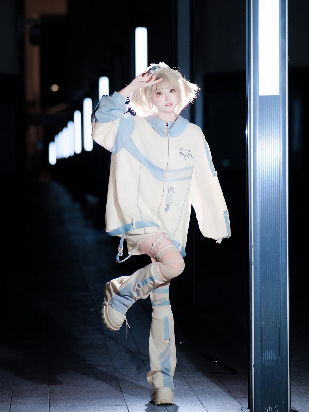 Plus Size Tenshi Kaiwai Outfit, Jacket and Shorts 44120:796972