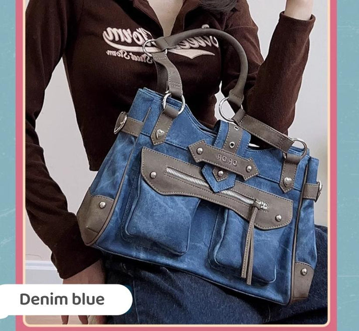 Punk Ita Bag Single Shoulder Bag Cool Office Worker Crossbody 37056:546446