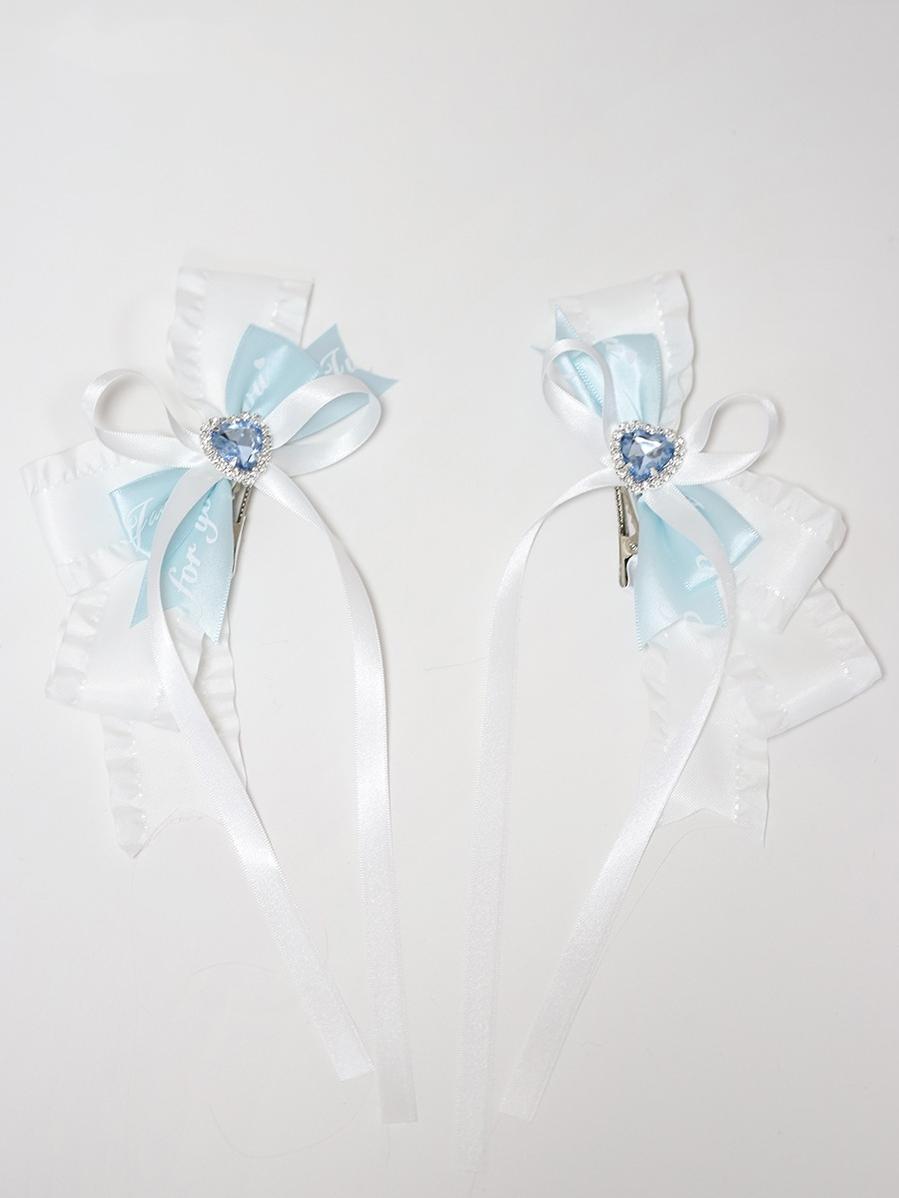 Jirai kei Hair Clip Fairy Butterfly Hair Accessory Ribbon Hairpin 35624:515544