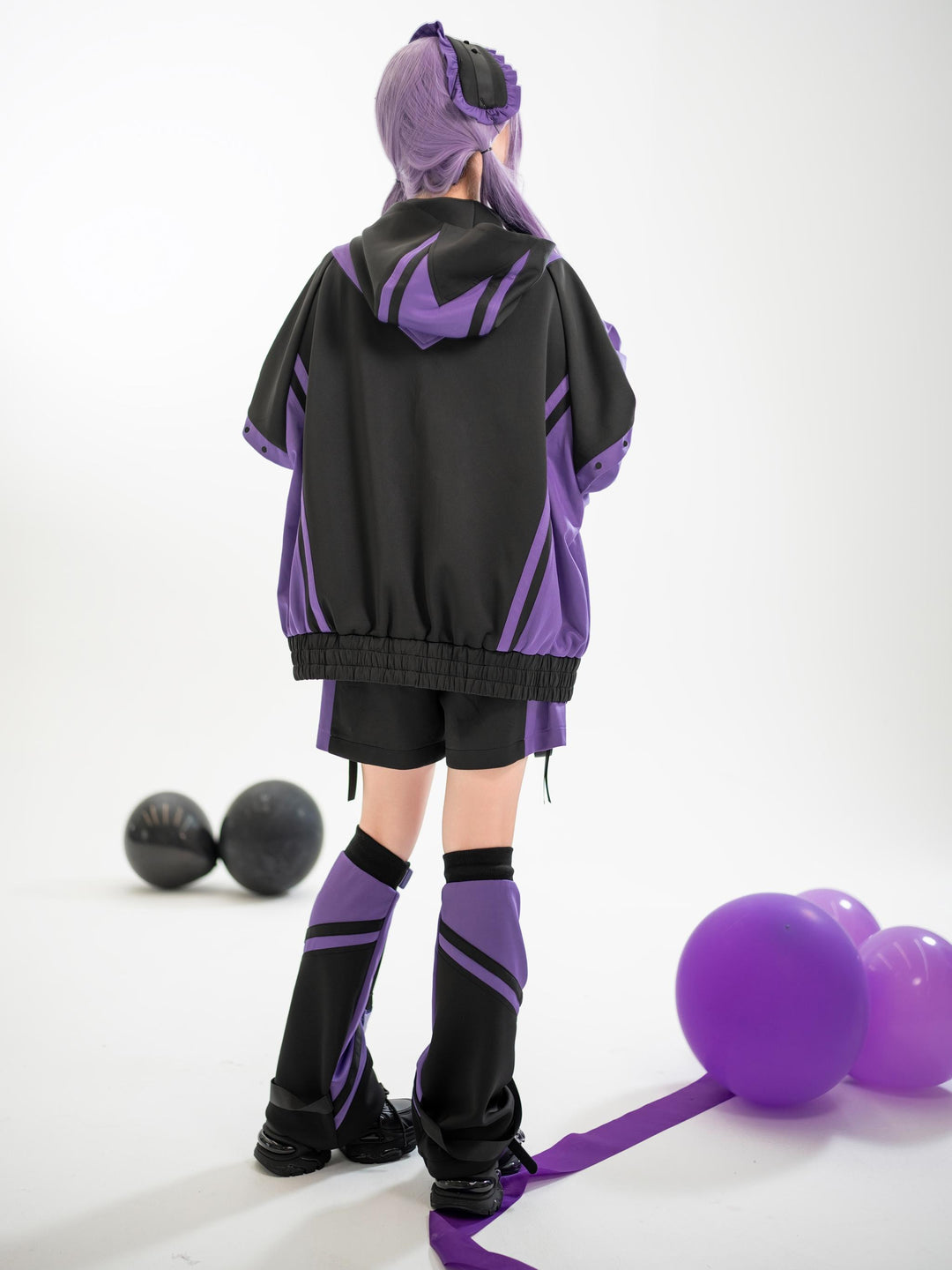Plus Size Tenshi Kaiwai Coat Set Multicolor Sporty Outfits (L M) 40332:658426