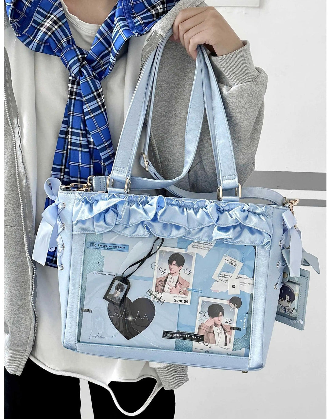 Large Capacity Satin Lolita Ita Bag Handle/Crossbody Strap 43100:767143