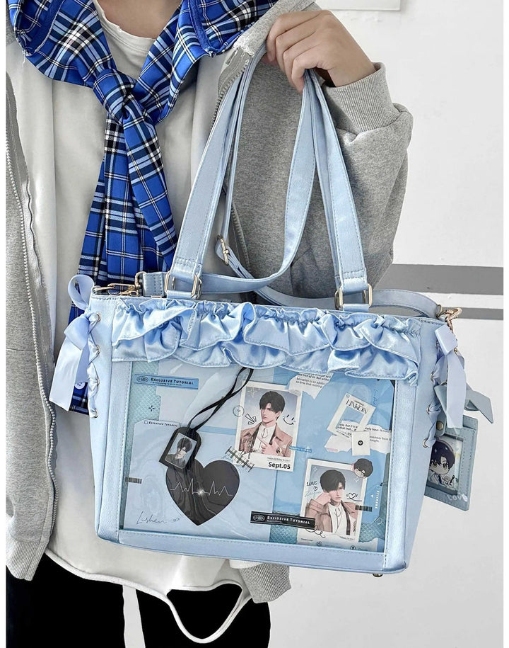 Large Capacity Satin Lolita Ita Bag Handle/Crossbody Strap 43100:767143