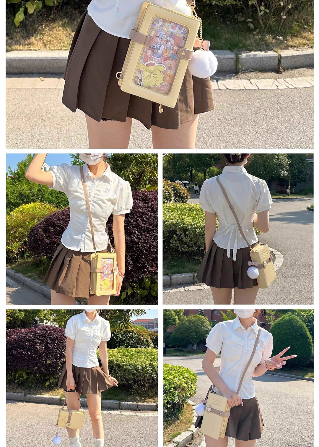 Kawaii Ita Bag Diary Card Bag Small Capacity Crossbody Bag 41816:722650