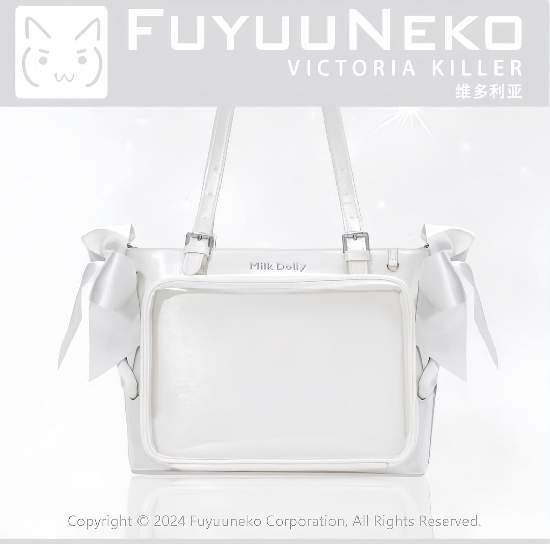 Large Capacity Ita Bag With Window Front & Detachable Ribbon Bow 43229:772405