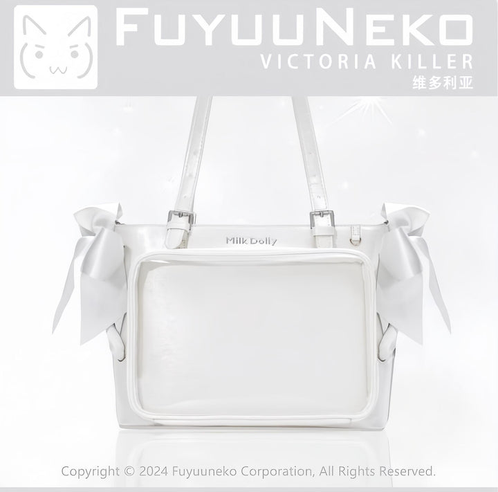 Large Capacity Ita Bag With Window Front & Detachable Ribbon Bow 43229:772405