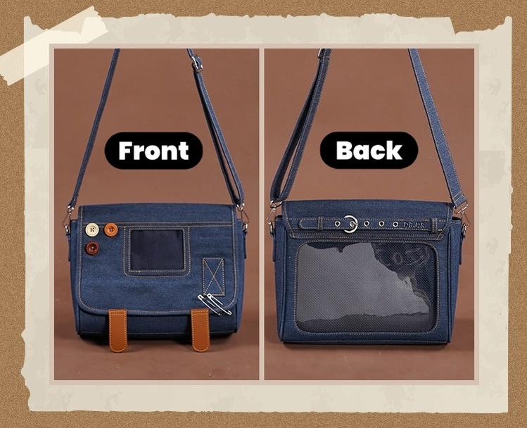 Kawaii Ita Bag Denim Crossbody Bag Large Capacity Handbag 37050:551900