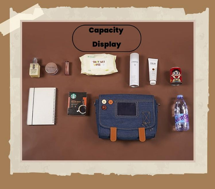 Kawaii Ita Bag Denim Crossbody Bag Large Capacity Handbag 37050:551902